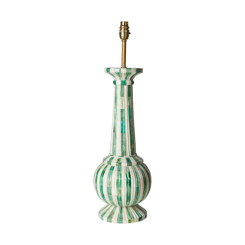 Green Stripe Savitri Lamp Base