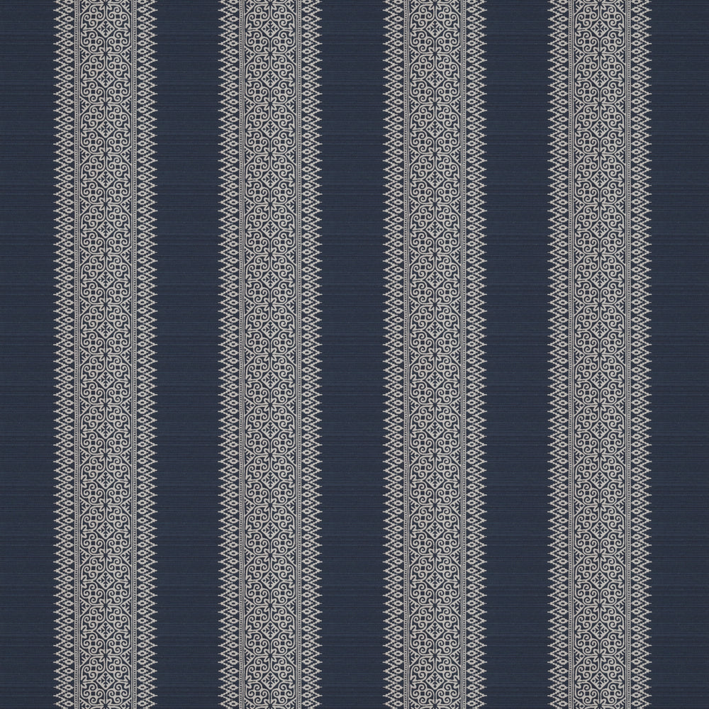 Totem Vertical Stripe Blue Fabric 6