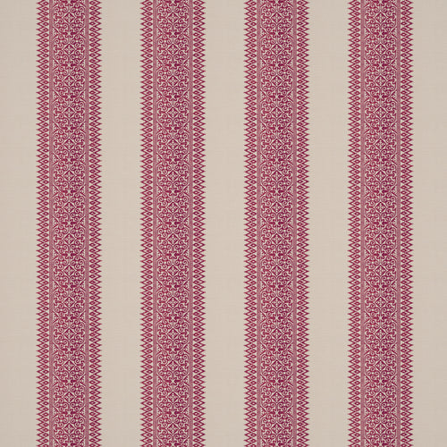 Totem Vertical Stripe Red Fabric