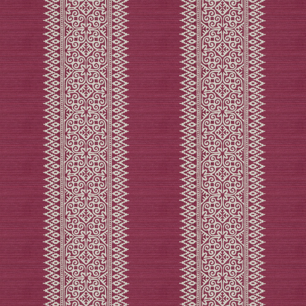 Totem Vertical Stripe Red Fabric 6