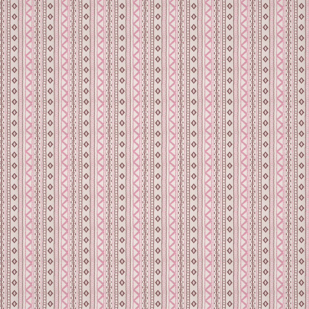 Andean Vertical Stripe Pink Fabric 1