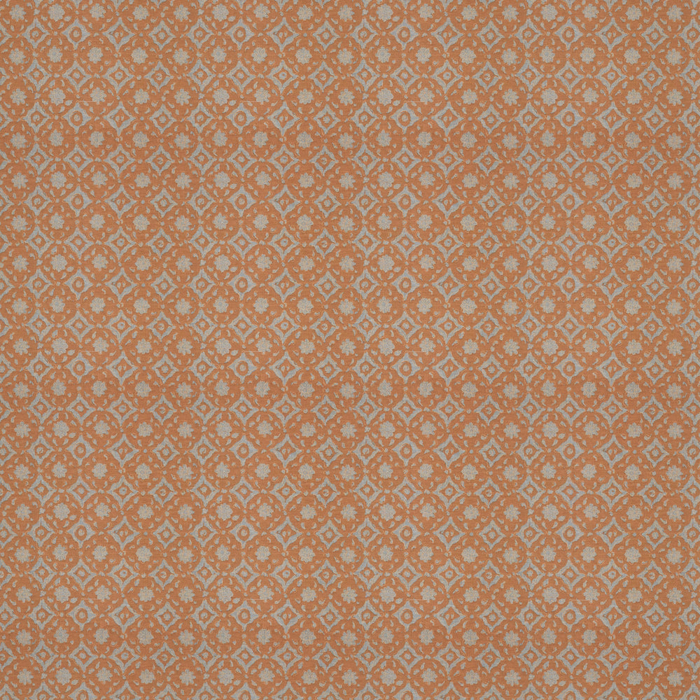 Floral Tile Cinnamon Fabric 11