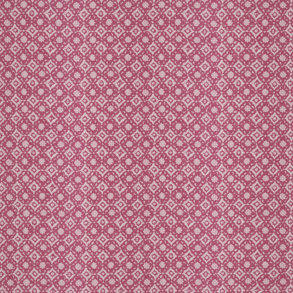 Floral Tile Pink Fabric 12