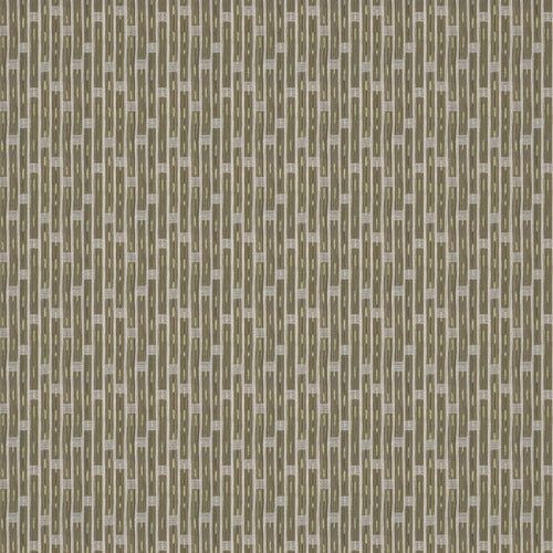 Inca Vertical Stripe Olive/Brown Fabric