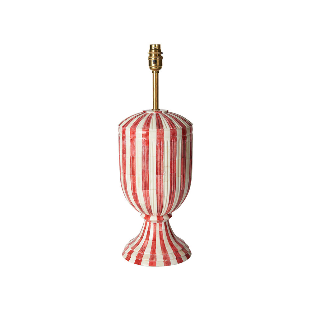 Red Stripe Kalash Lamp Base 1