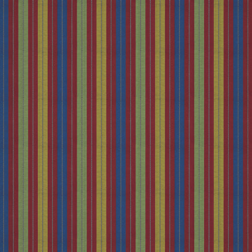 Multicolour Rustic Stripe Fabric