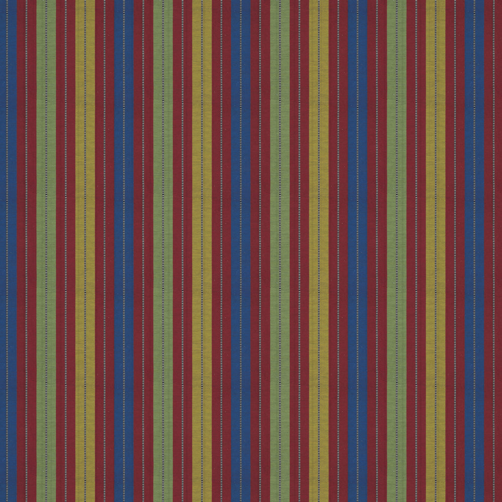 Multicolour Rustic Stripe Fabric 1