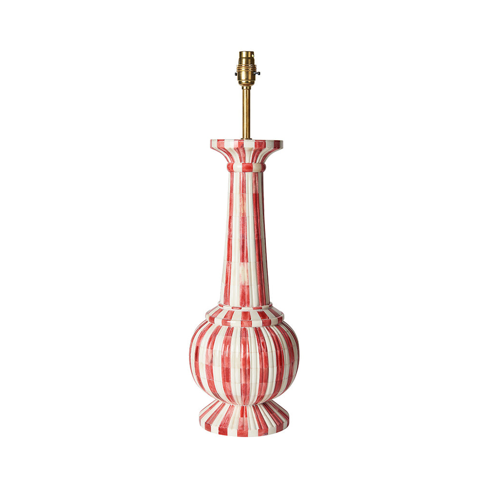 Red Stripe Savitri Lamp Base 1