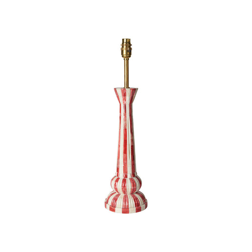 Red Stripe Shree Baba Lamp Base