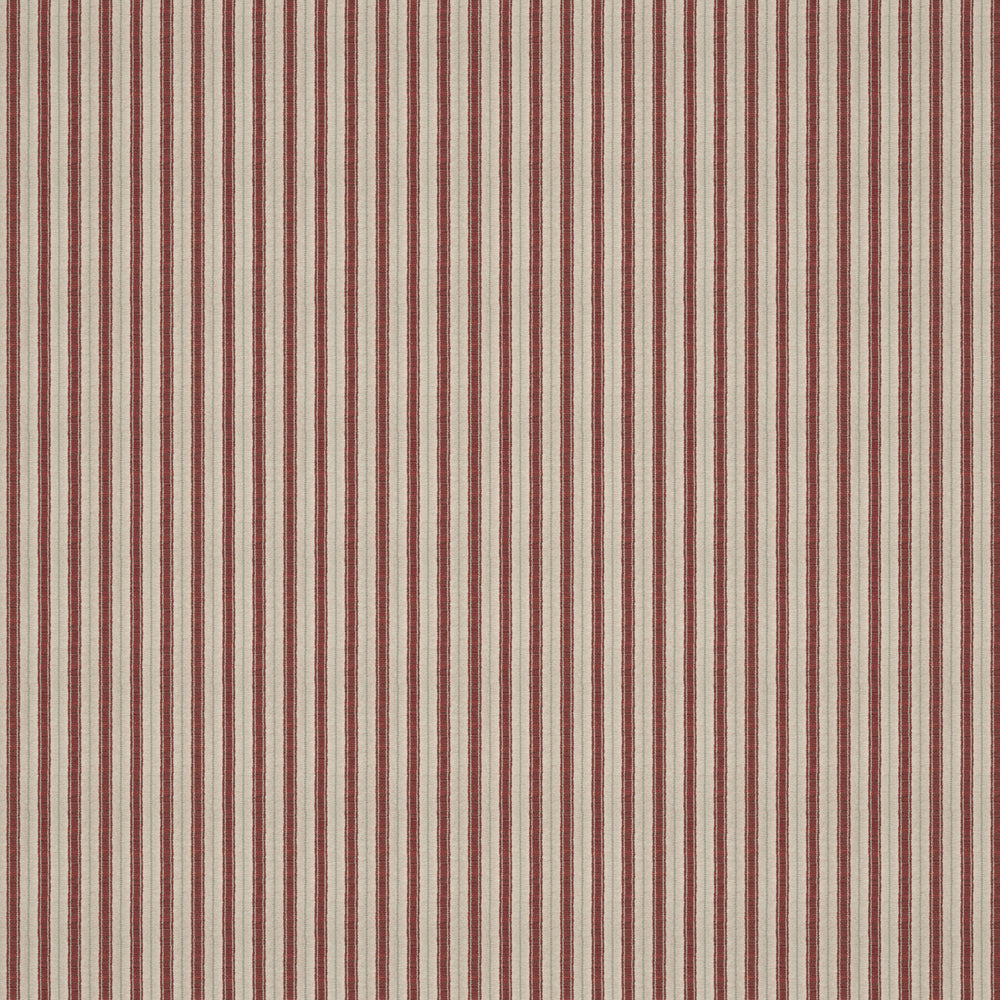 Sketched Stripe Red/Pale Green Fabric 1