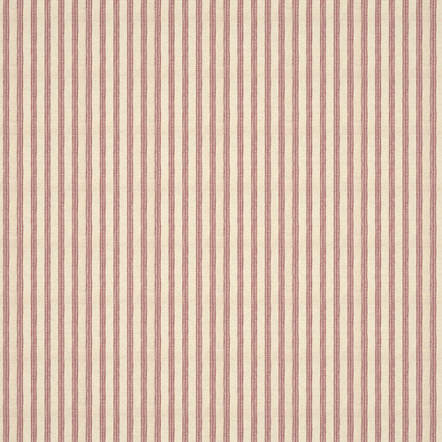 Ticking Stripe Rose Fabric