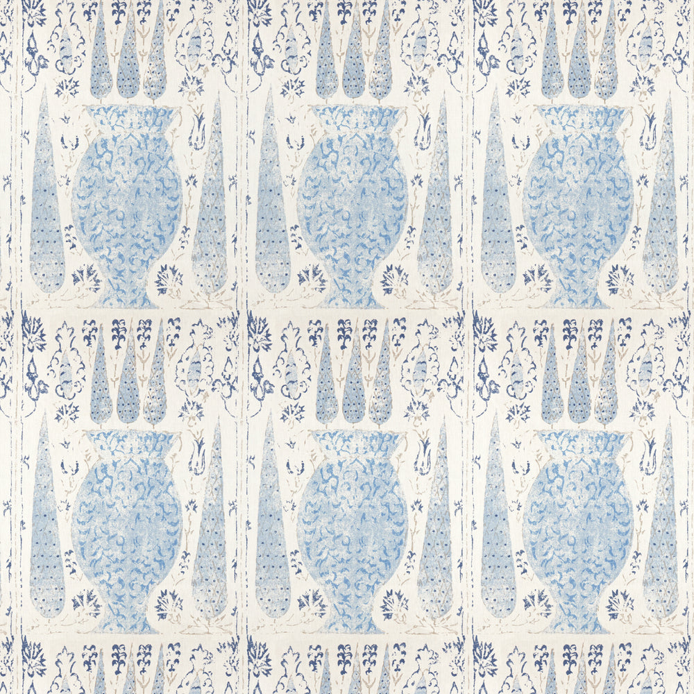 Vasari China Blue Fabric 1