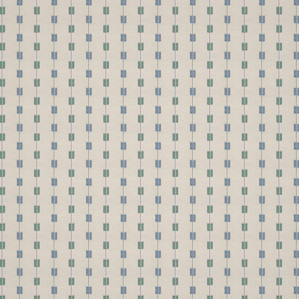 Zig Zag Stripe Azure/Kingfisher Fabric 1