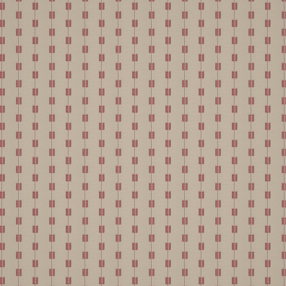 Zig Zag Stripe Red Fabric 1