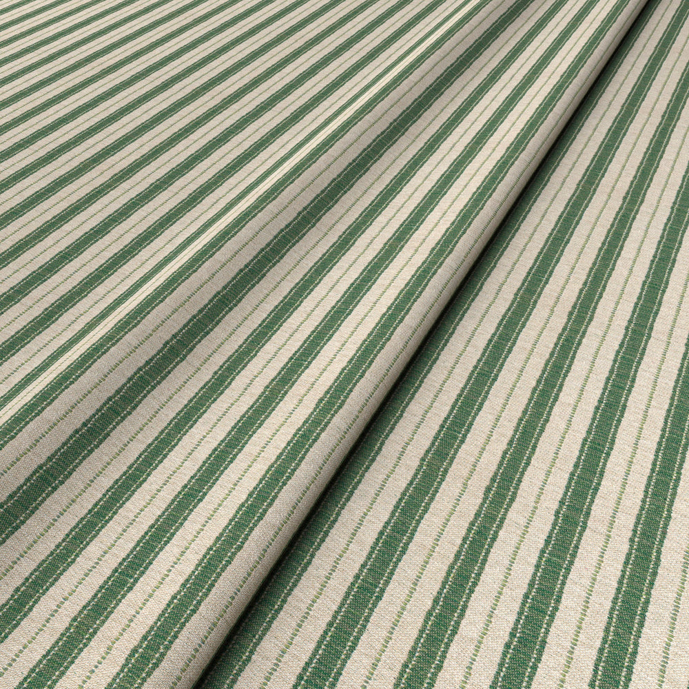Sketched Stripe Green Fabric 5