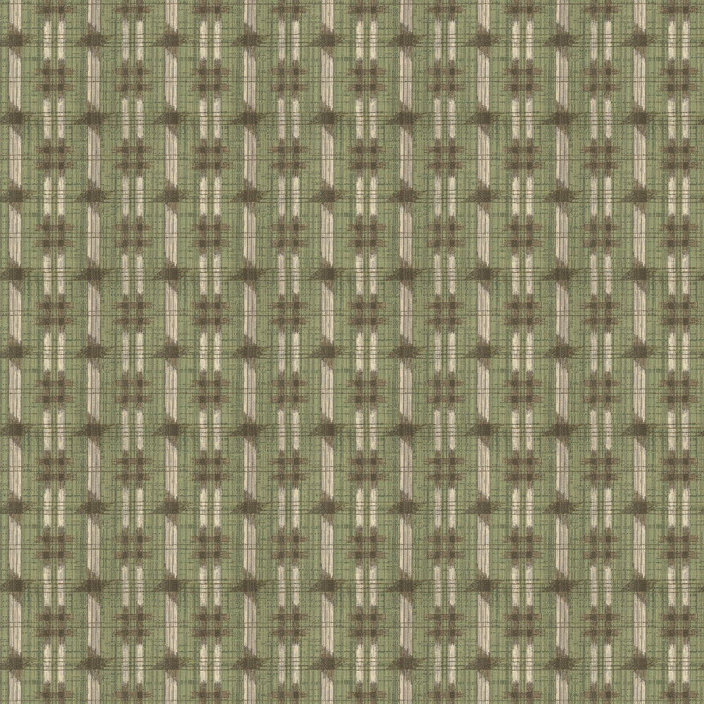 Inca Check Green Fabric 3