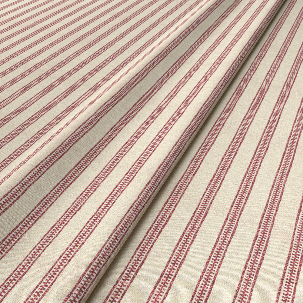 Ticking Stripe Rose Fabric 7