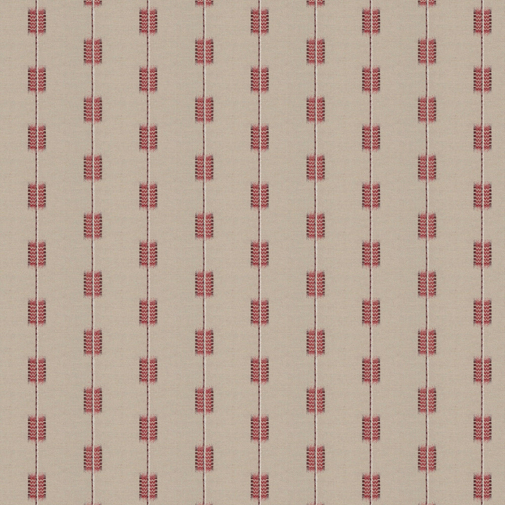 Zig Zag Stripe Red Fabric 3