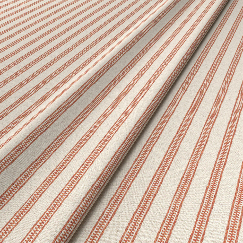 Ticking Stripe Ginger Fabric 7