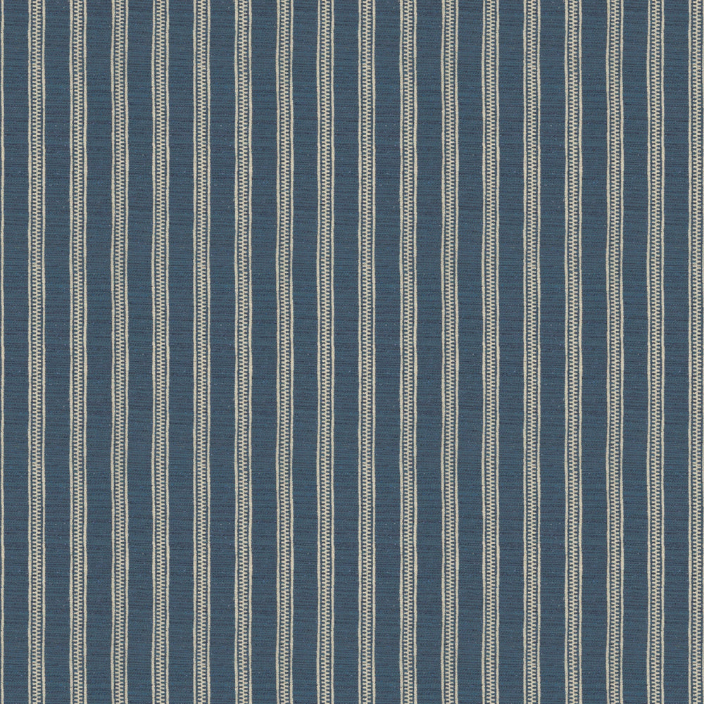 Ticking Stripe Ocean Fabric 5