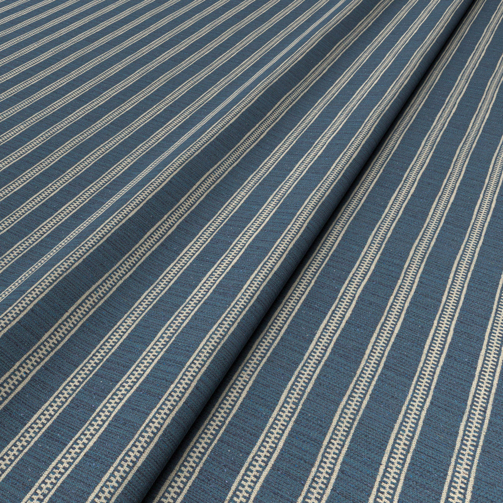 Ticking Stripe Ocean Fabric 8