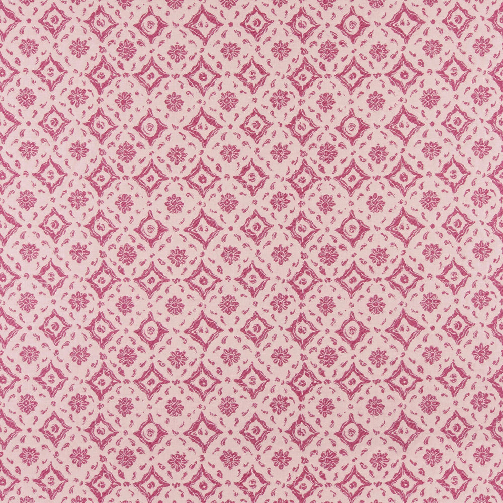 Floral Tile Pink Fabric 5