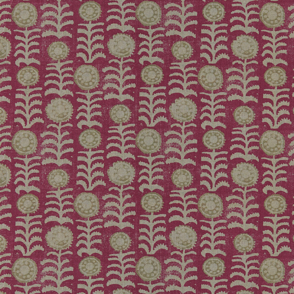 Killi Red/Beige on Natural Fabric 4