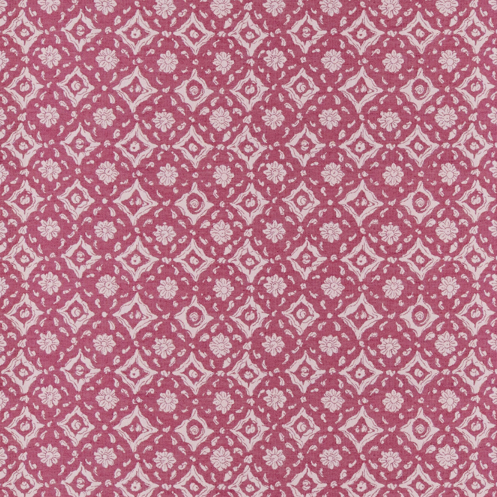 Floral Tile Pink Fabric 9