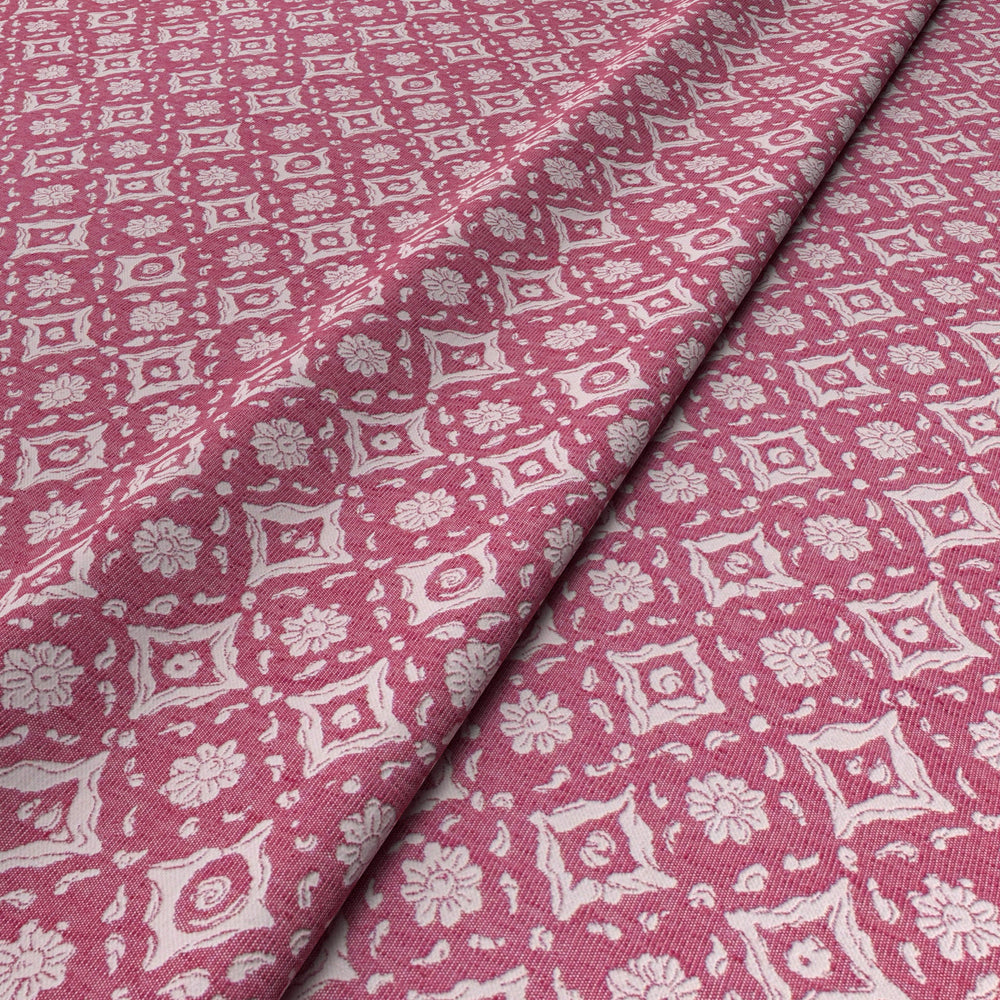 Floral Tile Pink Fabric 11