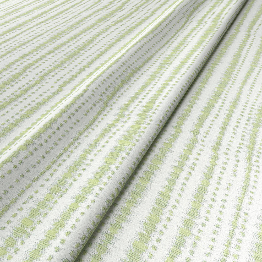 Batik Stripe Pale Green Fabric 6