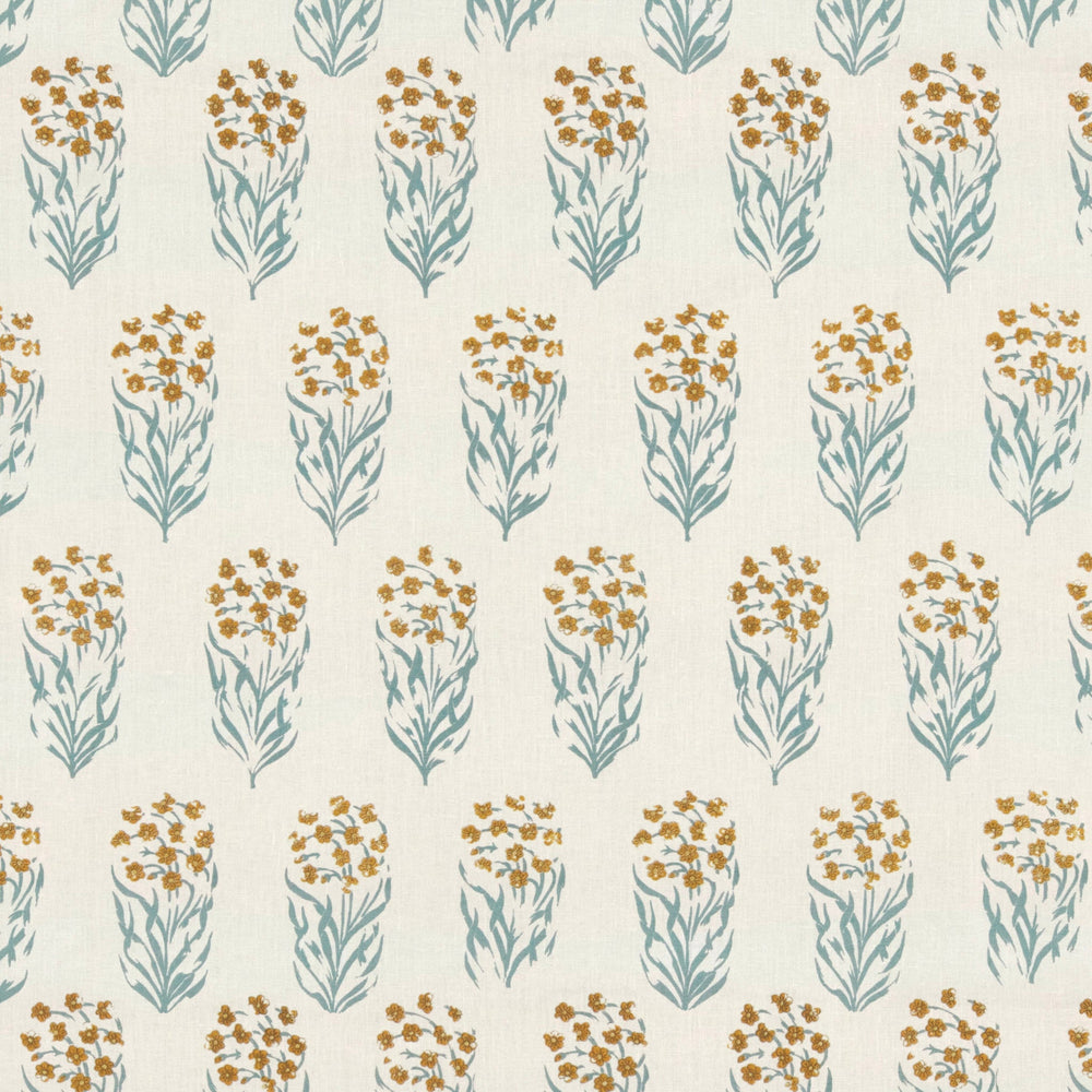 Kalindi Blue/Yellow Fabric 3