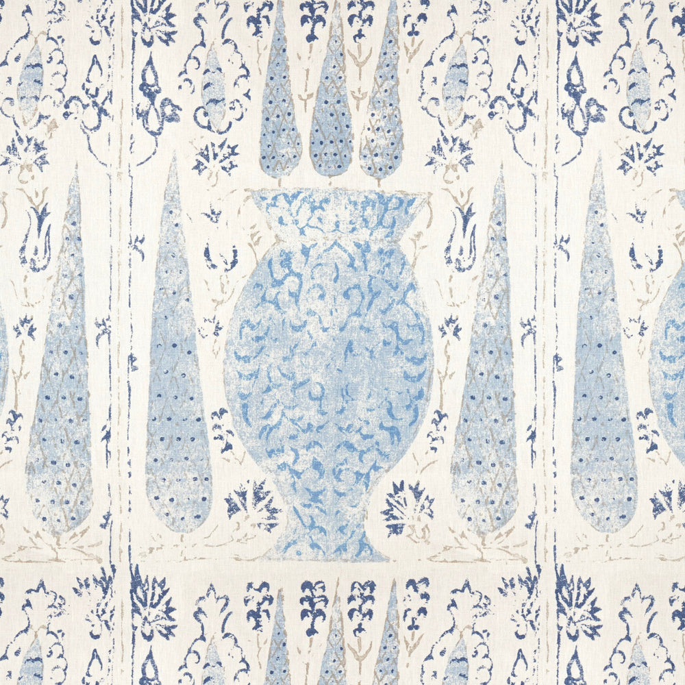 Vasari China Blue Fabric 4