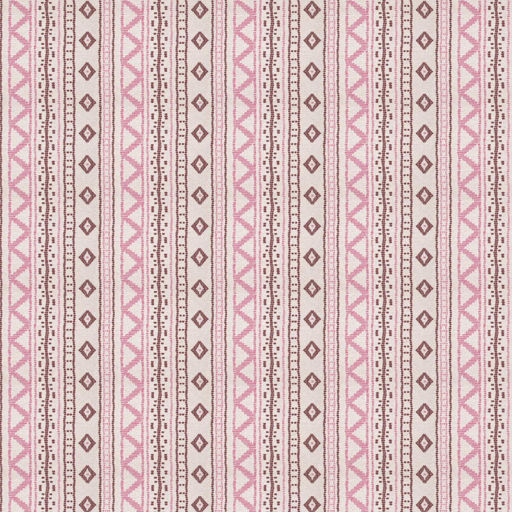 Andean Vertical Stripe Pink Fabric 4