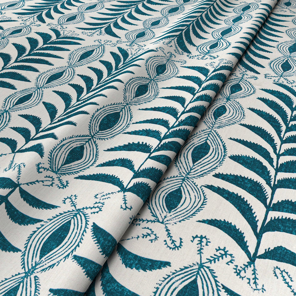 Zanzibar Petrol Blue Fabric 5