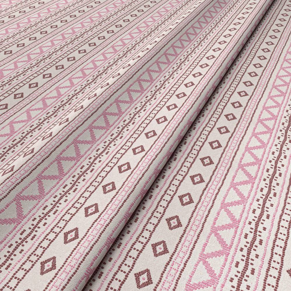 Andean Vertical Stripe Pink Fabric 6