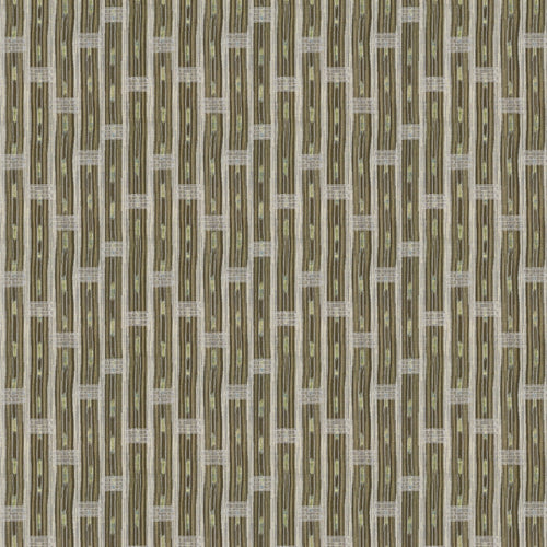 Inca Vertical Stripe Olive/Brown Sample