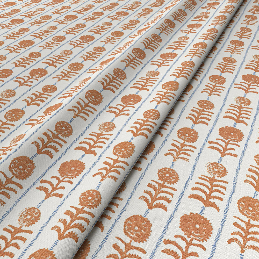 Killi Stripe Orange Fabric 5