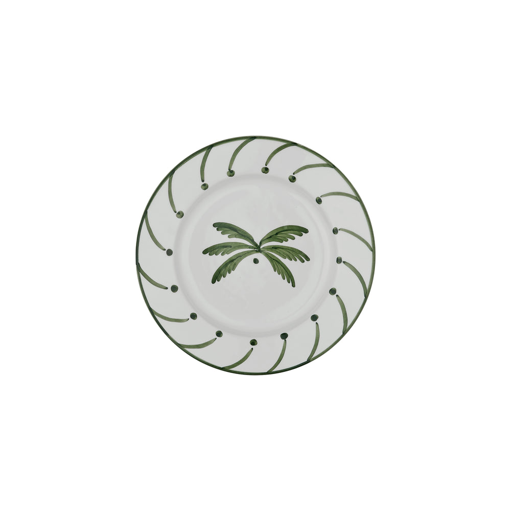 Green Palm Tree Ceramic Medium Plate 1