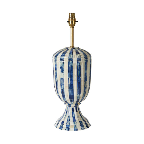 Blue Stripe Kalash Lamp Base