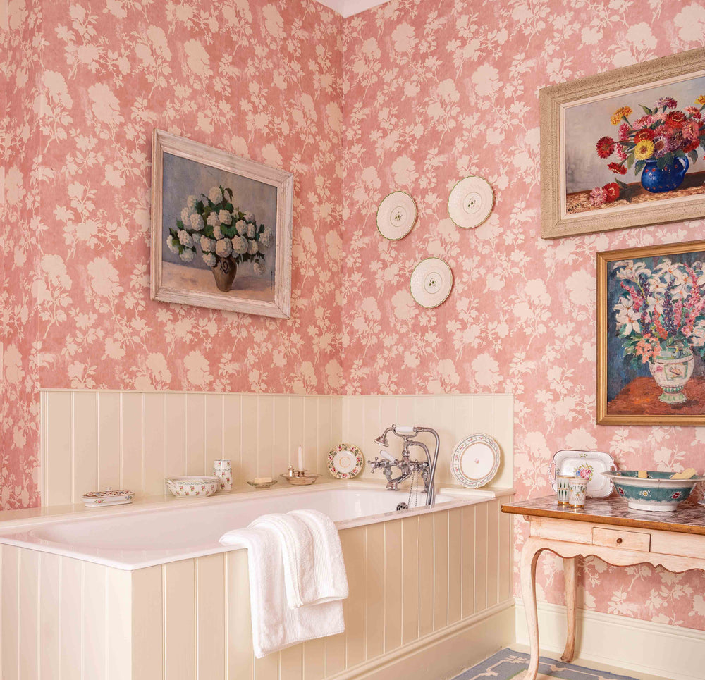 Flowerberry Pink Wallpaper Roll 2