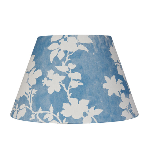 Flowerberry Blue Laminated Pembroke Lampshade