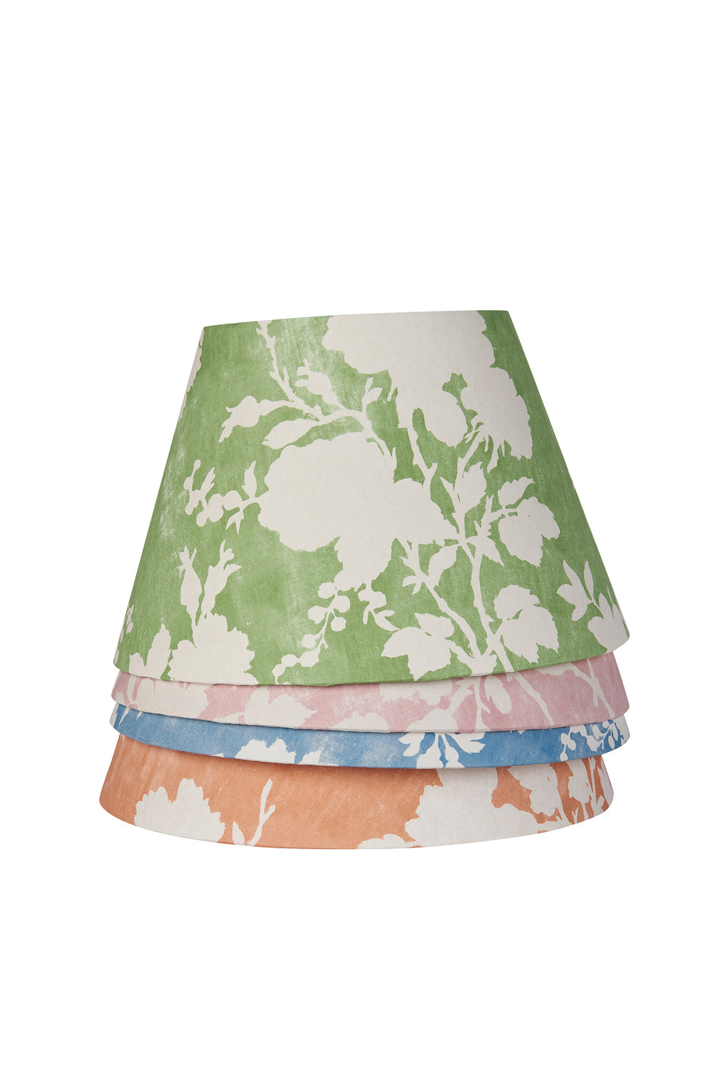 Flowerberry Green Laminated Pembroke Lampshade 2