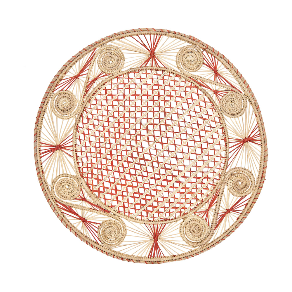 Colombian String Red Table Mat 1