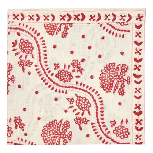 Kalee Red Napkins - Set of 4