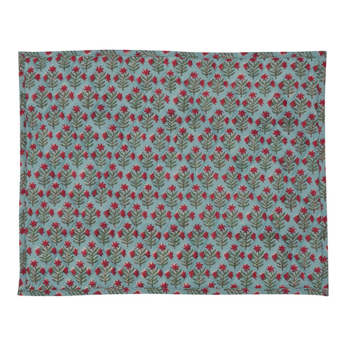 Blue Small Flower Reversible Table Mat