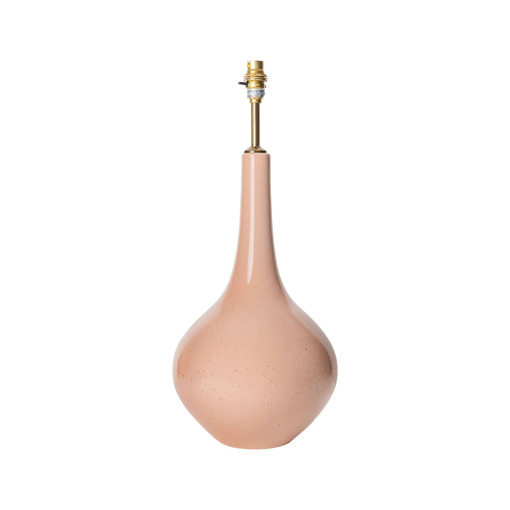 Pale Pink Teardrop Ceramic Lamp Base 1