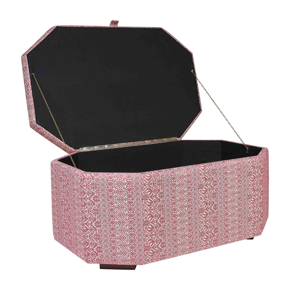 Ottoman Box in Buriam Strong Pink 2
