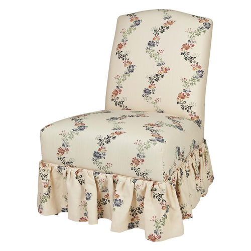 Made to Order Slipper Chair with Loose Pleated Skirt