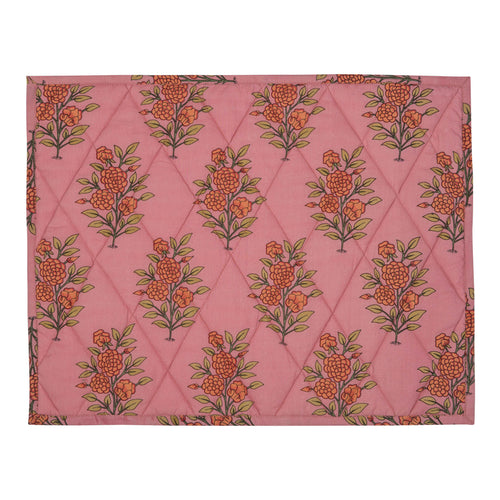 Pink Large Flower Reversible Table Mat