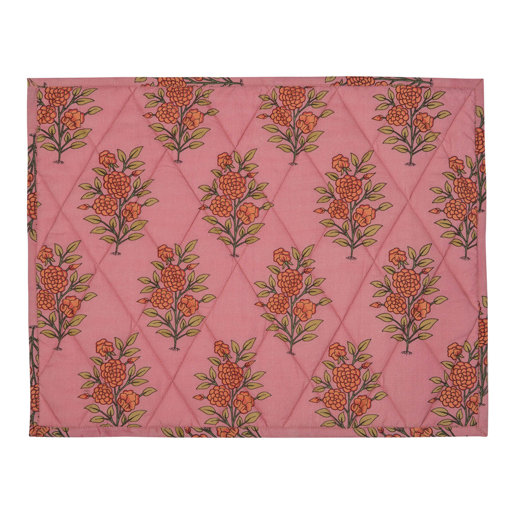 Penny-Morrison-Pink-Large-Flower-Reversible-Table-Mat-Floral-Pretty-Whimsical-Cute-Cloth-Table-accessory-patterned-quilted